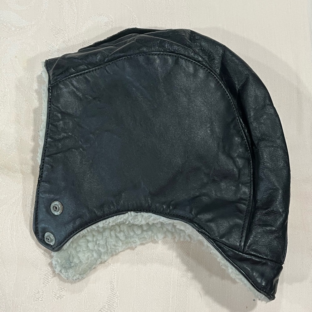 Leather Aviator Hat (Bomber Hat)